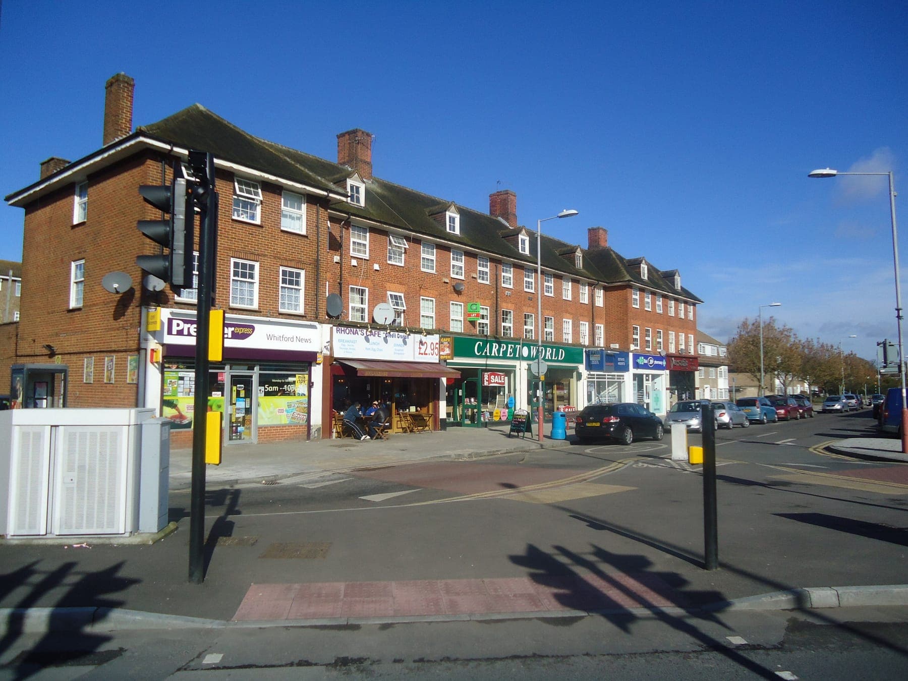 Parade of shops on North Parade, Chessington